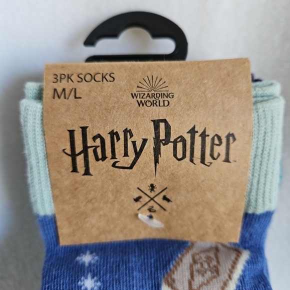 Wizarding World of Harry Potter Diagon Alley Ankle Socks Size M/L 3 Pack Unisex - Picture 2 of 14